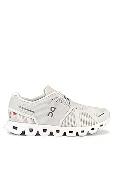 On Cloud 5 Sneaker in Pearl & White from Revolve.com | Revolve Clothing (Global)