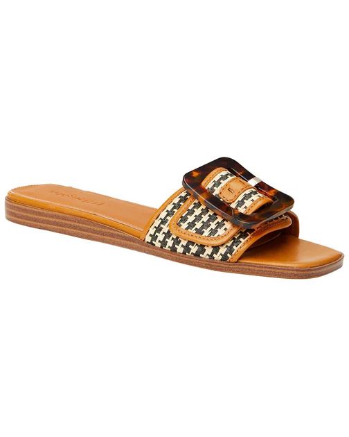J.McLaughlin Alaia Straw & Leather Sandal | Shop Premium Outlets