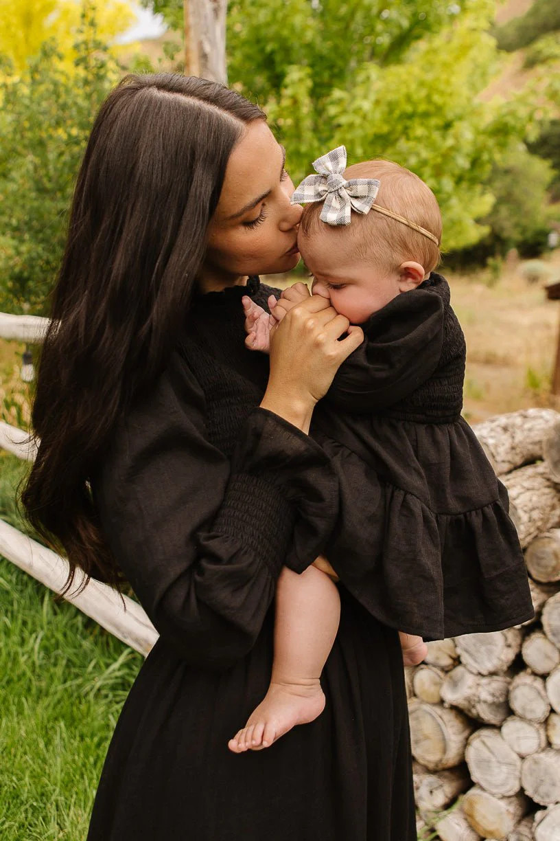 Baby Leena Dress Set in Black - FINAL SALE | Ivy City Co