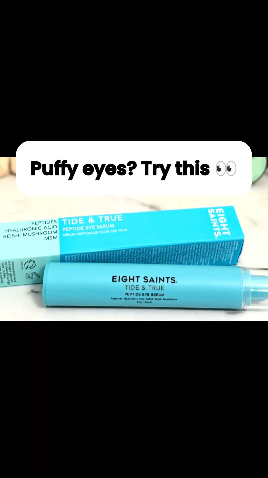 Honest Review: Cooling Eye Serum for Puffy Eyes 👀

If you struggle with puffy, tired eyes… this one feels SO good 🙌 The Eight Saints Tide & True Peptide Eye Serum is super cooling and actually helps tighten and smooth under-eyes.

It’s packed with hyaluronic acid to hydrate and plump, plus peptides to support firmer-looking skin. I also love that it has Reishi mushroom to help protect the delicate eye area ✨

👉 My tip: use it at night and layer a moisturizer on top for the smoothest finish!

If you want to try it, code BRIGHTEYES20 gets you 20% off 💸

@eightsaintsskincare 
#gifted

#LTKBeauty #LTKselfcare #LTKSaleAlert