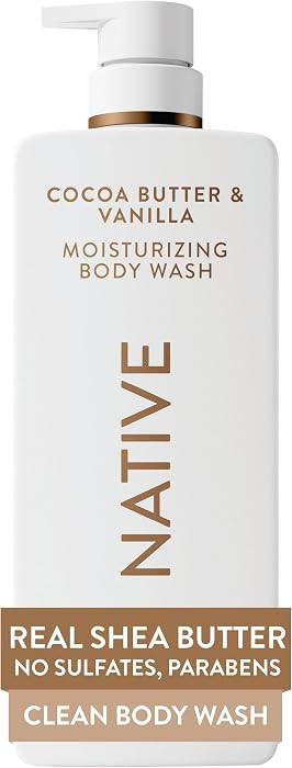Native Moisturizing Body Wash, Clean & Gentle 24-Hour Hydration with Shea Butter, for Sensitive a... | Amazon (US)