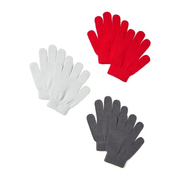 Wonder Nation Boys Gloves, 3-Pack - Walmart.com | Walmart (US)