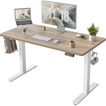 Claiks Electric Standing Desk, Adjustable Height Stand up Desk, 40x24 Inches Sit Stand Home Offic... | Amazon (US)