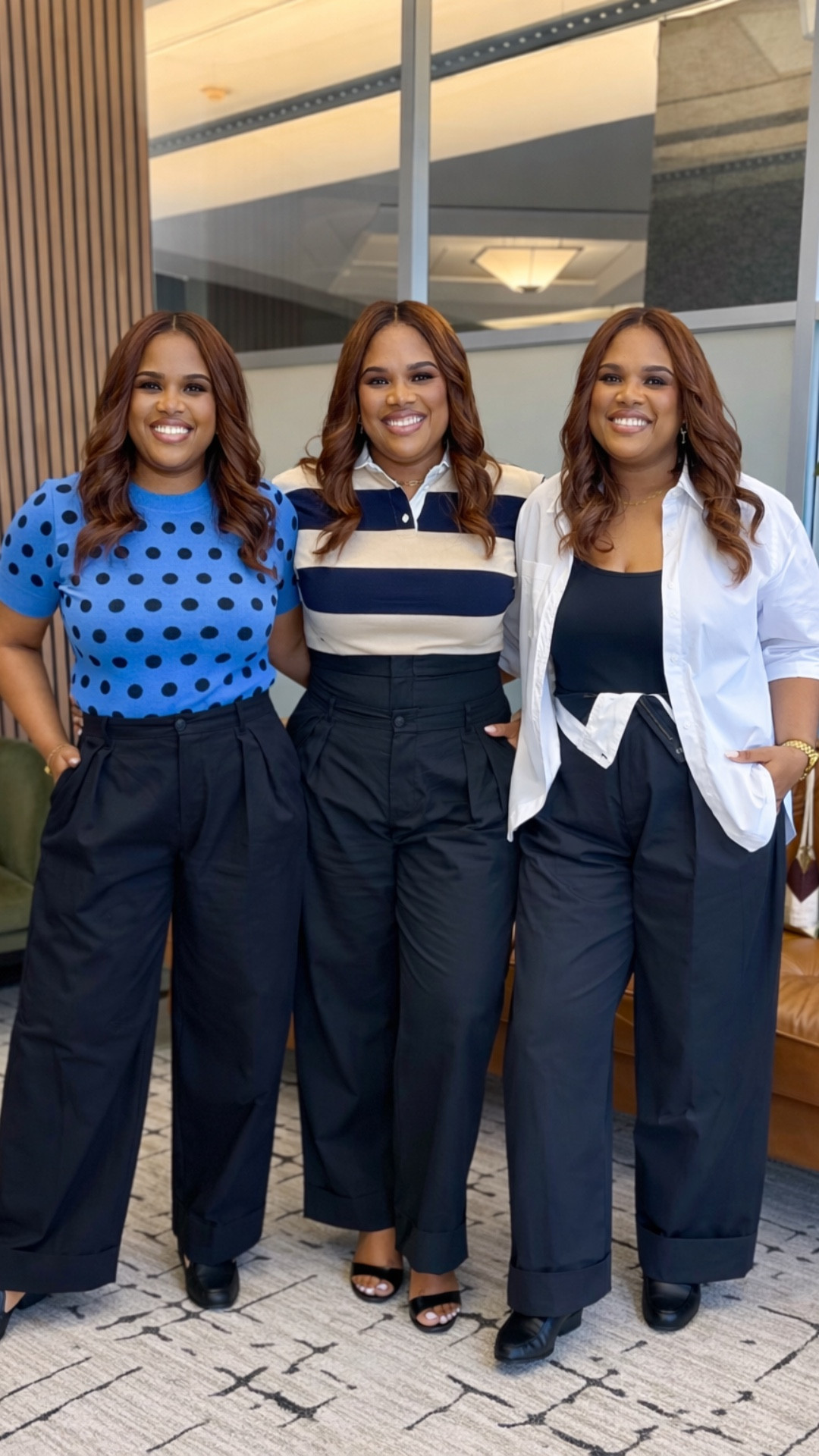 KBB by Kahlana curtain trousers styled 3 different ways ✨

One pair. Three completely different looks.

💙 Look 1: Playful + polished with a statement top
🤍 Look 2: Classic + elevated with timeless stripes
🖤 Look 3: Effortless + chic with layered neutrals

These curtain trousers are that wardrobe staple — tailored, flattering, and easy to dress up or down for work, brunch, or date night.

Which look is your vibe — 1, 2, or 3?


Hit the bell in my LTK 🔔 (top right) so you get all the exclusives first!



#LTKootd