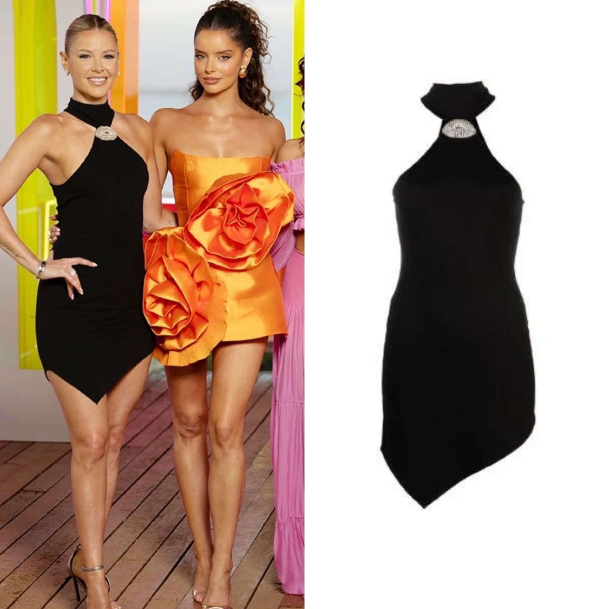 Ariana Madix’s Black Crystal Embellished Dress on Love Island Aftersun 📸= @arianamadix Styling= @emilymen