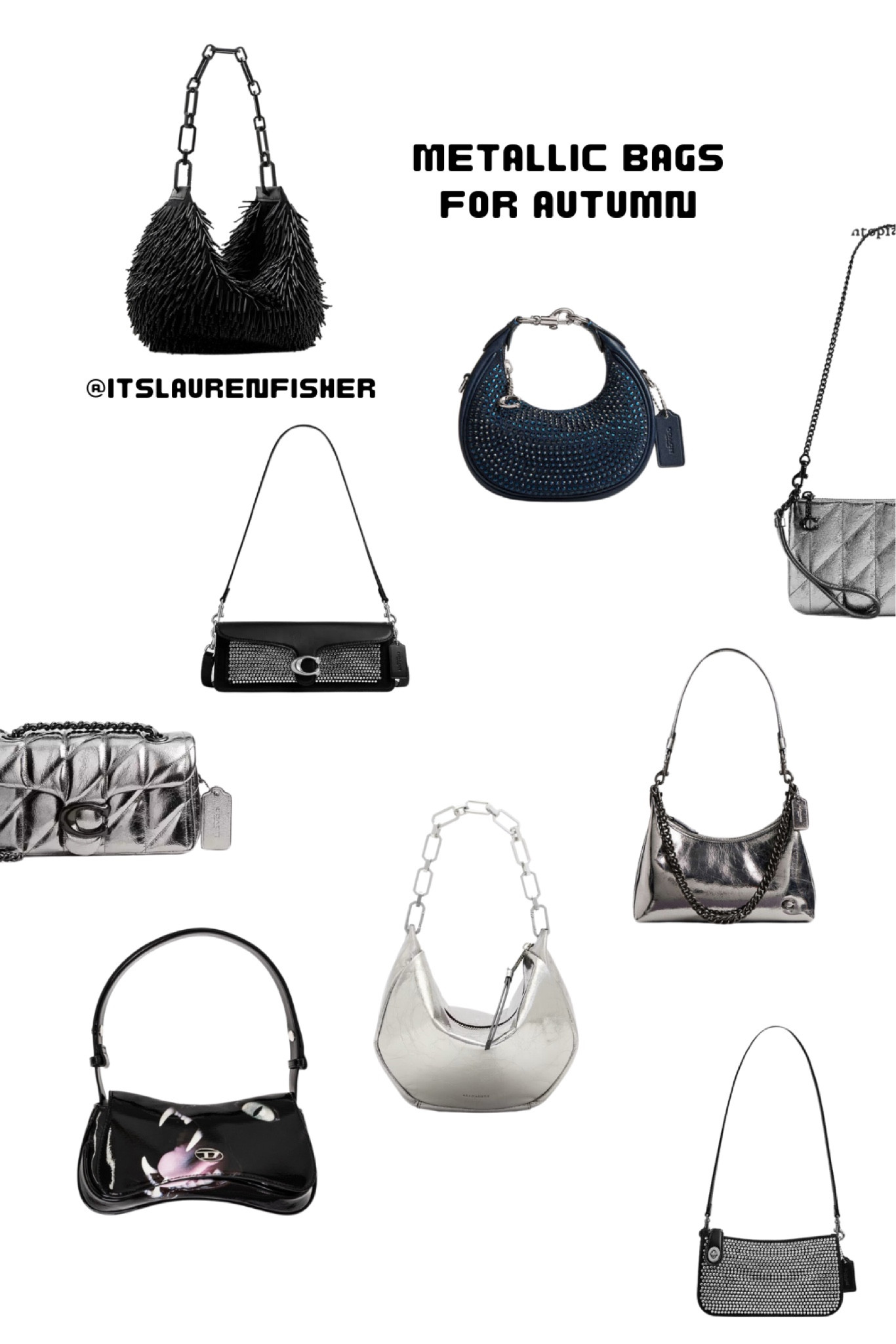 Gift guide for the handbag lover 

all saints / coach / valentino / black handbag / brown shoulder bag / burgundy slouchy bag / silver handbag / autumn / fall / autumn outfit / winter outfit / fall fashion / newest trends / 2024 / cyber week / black friday / cyber monday 

#autumnoutfits #fallfashion #fallhandbags #christmaspartyoutfit #luxuryfashion



#LTKbag #LTKuk #LTKgiftguide