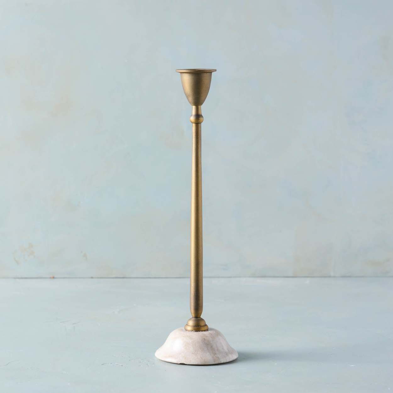 Brass and Marble Candleholder | Magnolia