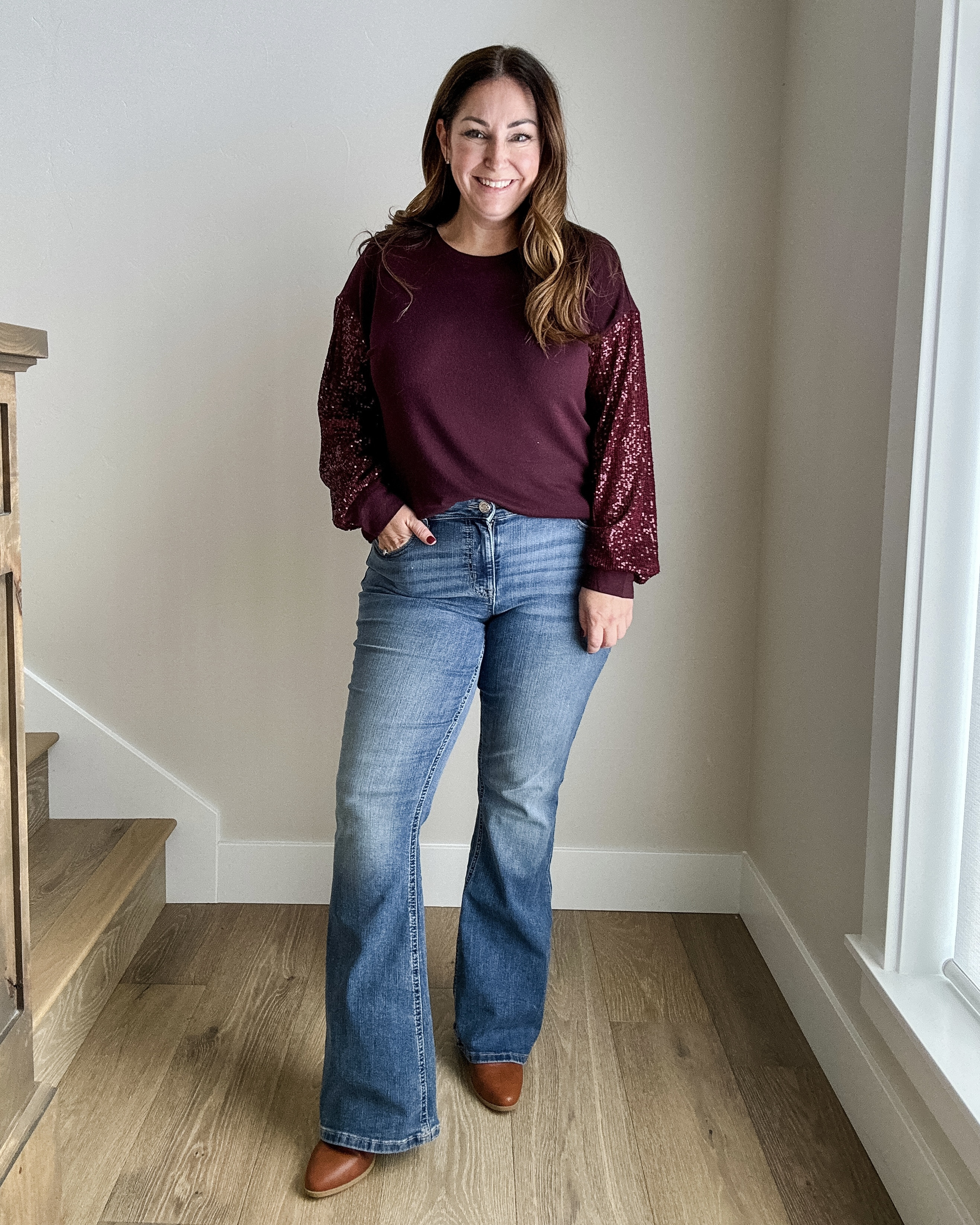 Maurices Fall Holiday Fall Outfit
Fit Tips: Top tts, L// Maurices Mid Rise Jeans, tts 12

Maurices fashion, Fall everyday look, holiday sweater, sequin, embellished, midsize fashion, midsize jeans

#LTKFindsUnder50 #LTKOver40 #LTKMidsize