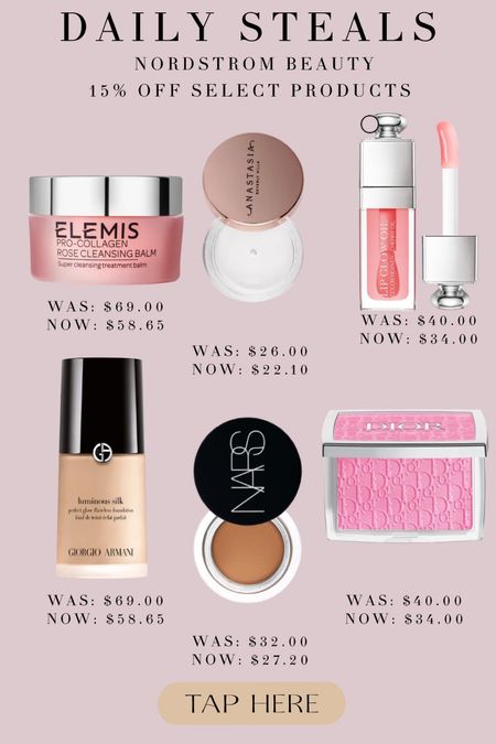Nordstrom has 15% off select beauty products today!!! Linking some of my favorites! 

#LTKbeauty #LTKfindsunder100 #LTKstyletip