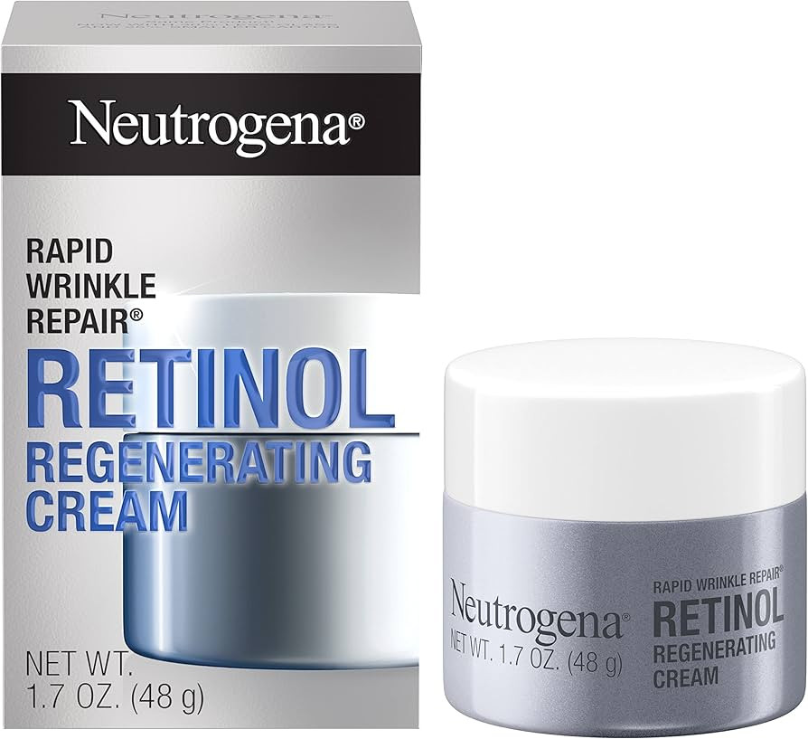 Neutrogena Rapid Wrinkle Repair Retinol Face Moisturizer, Daily Anti-Aging Face Cream with Retino... | Amazon (US)