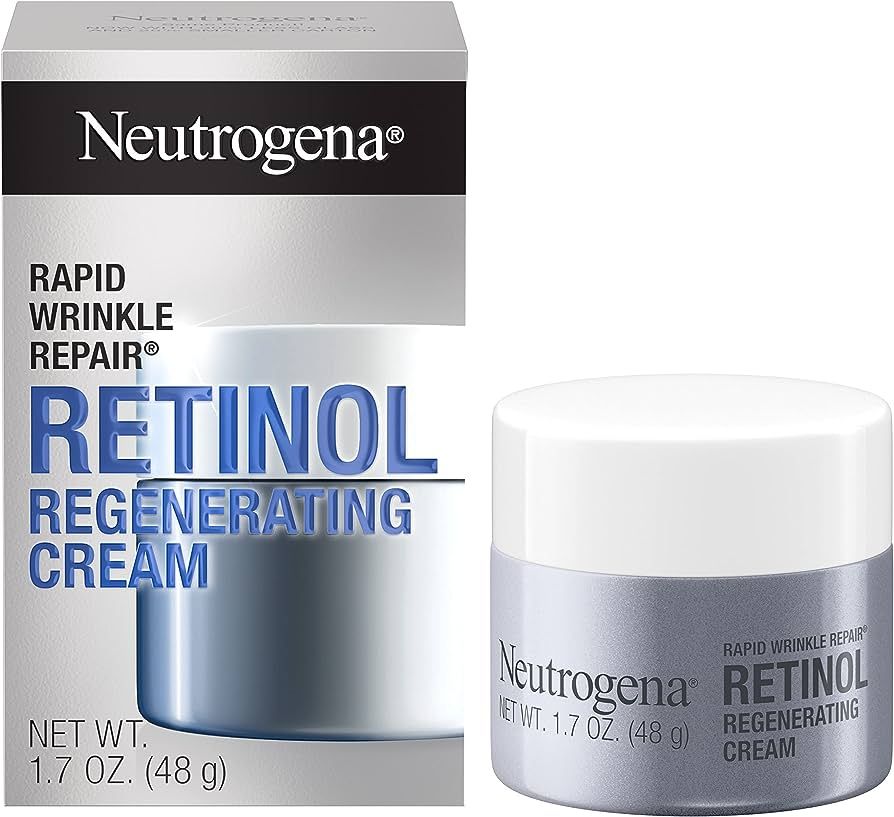 Neutrogena Rapid Wrinkle Repair Retinol Face Moisturizer, Daily Anti-Aging Face Cream with Retino... | Amazon (US)