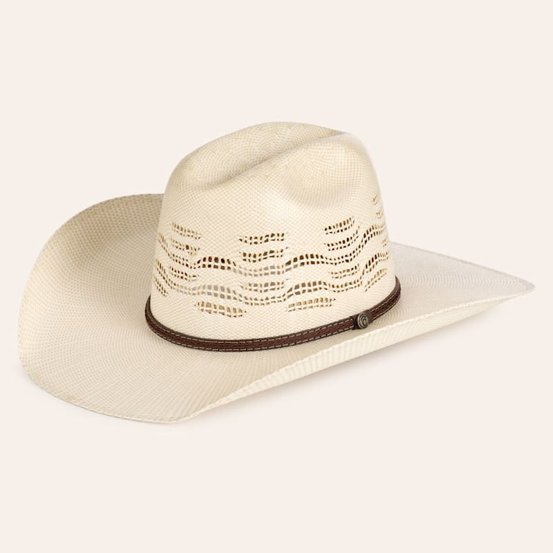 Rafter C Tan Cattleman Crown Shantung Straw Cowboy Hat | Cavender's