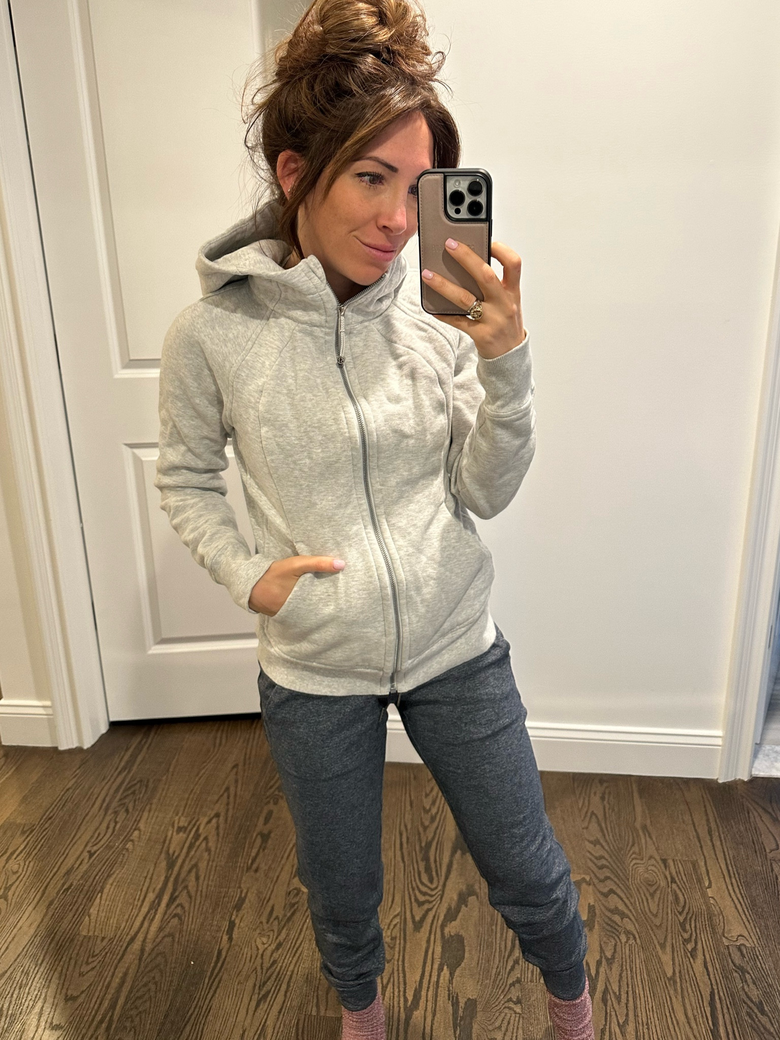 Staple comfy Lululemon items. I live in these. Scuba hoodie & ready to rulu joggers  

#LTKstyletip #LTKFind #LTKfit