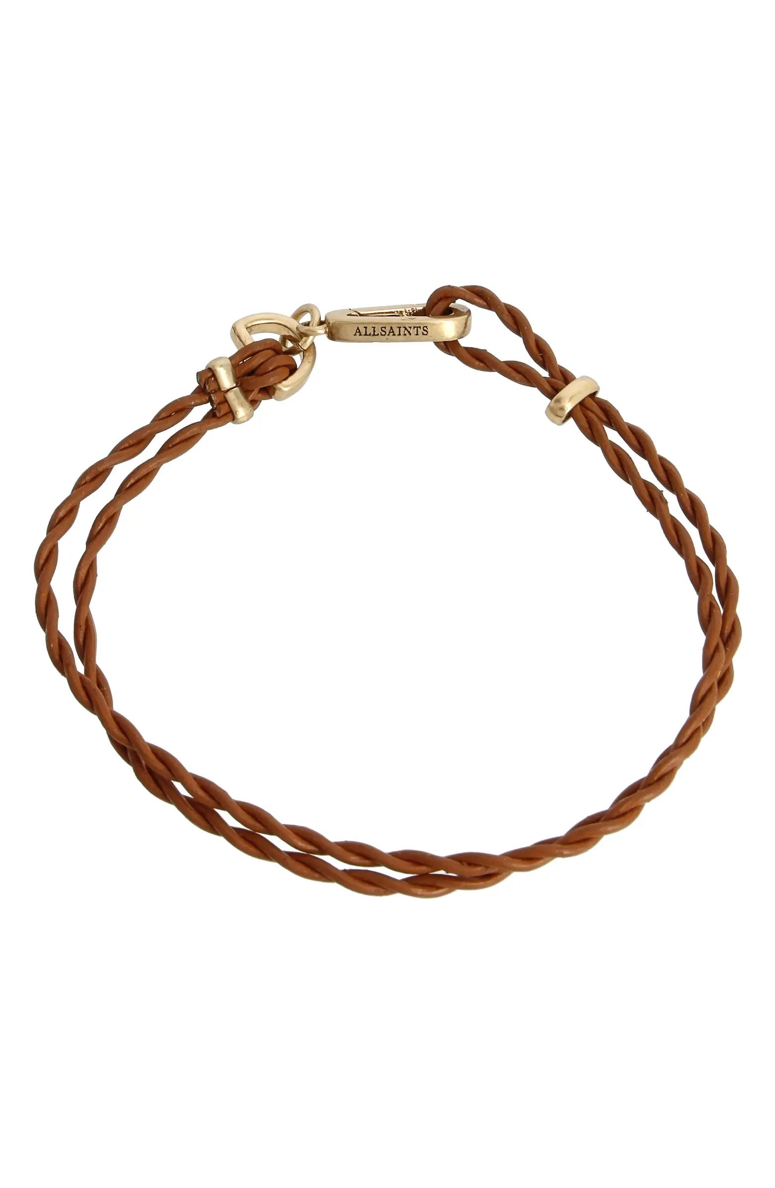 AllSaints Leather Cord Bracelet | Nordstrom | Nordstrom