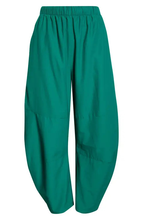 Free People FP Movement Game Day High Rise Barrel Leg Pants in Green Glow at Nordstrom, Size Large | Nordstrom