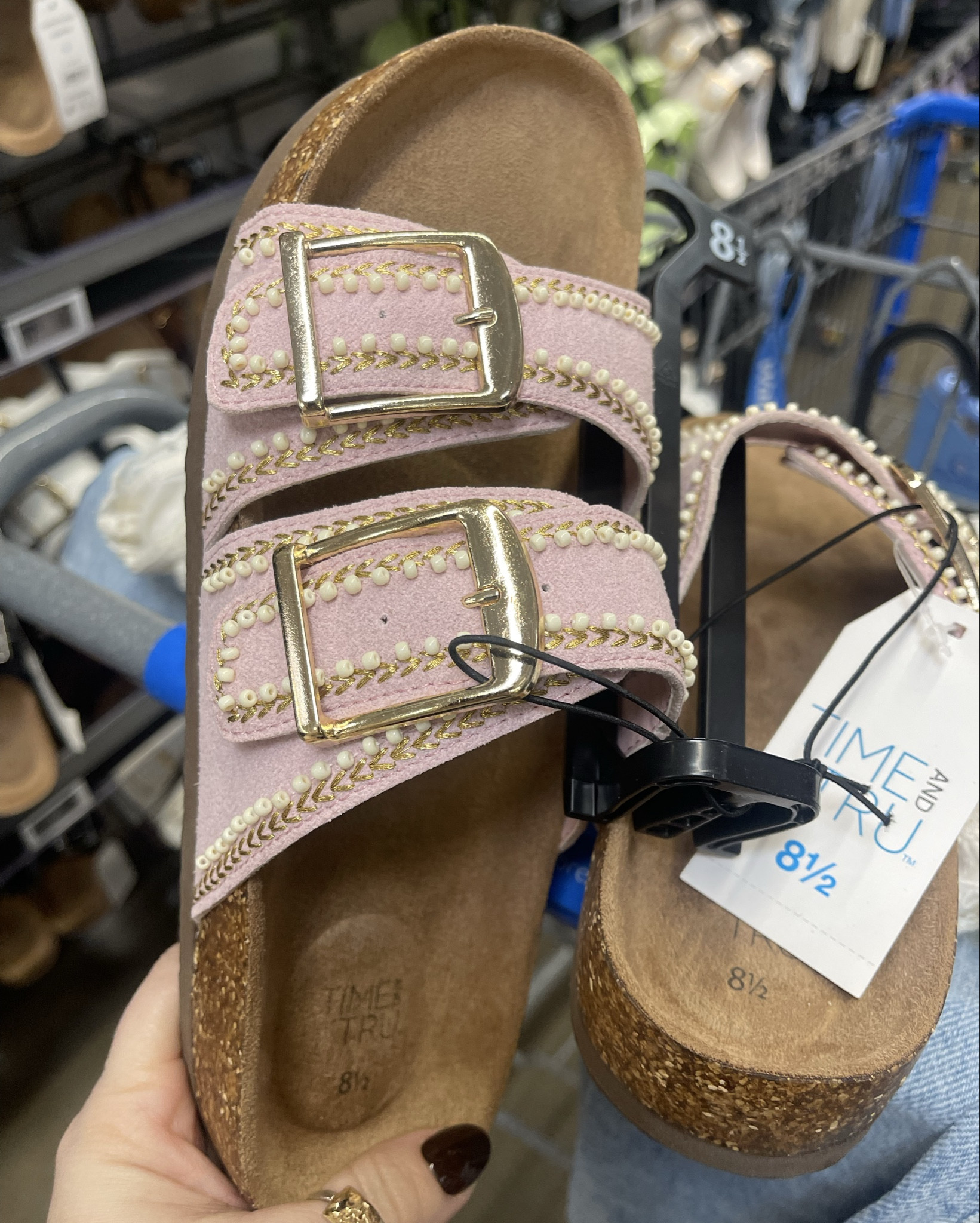 The prettiest spring/summer sandals at Walmart! 💜 they are definitely more for a regular and not wide footbed. The gold details are so pretty 🤩. 
#ltkspring #springoutfits #sandals #easteroutfits #summersandals #walmartfinds 

#LTKootd #LTKU #LTKSpringSale