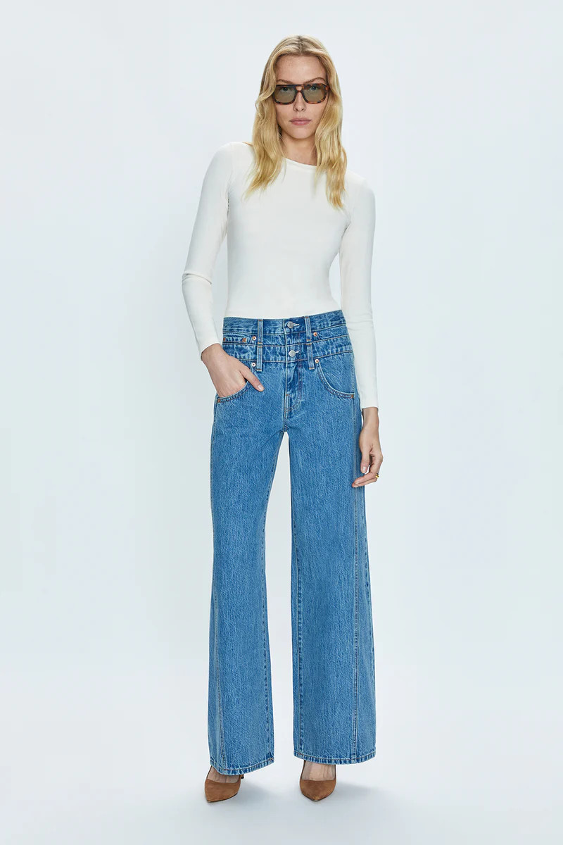 Caleb High Rise Stacked Waist - Venue | Pistola Denim
