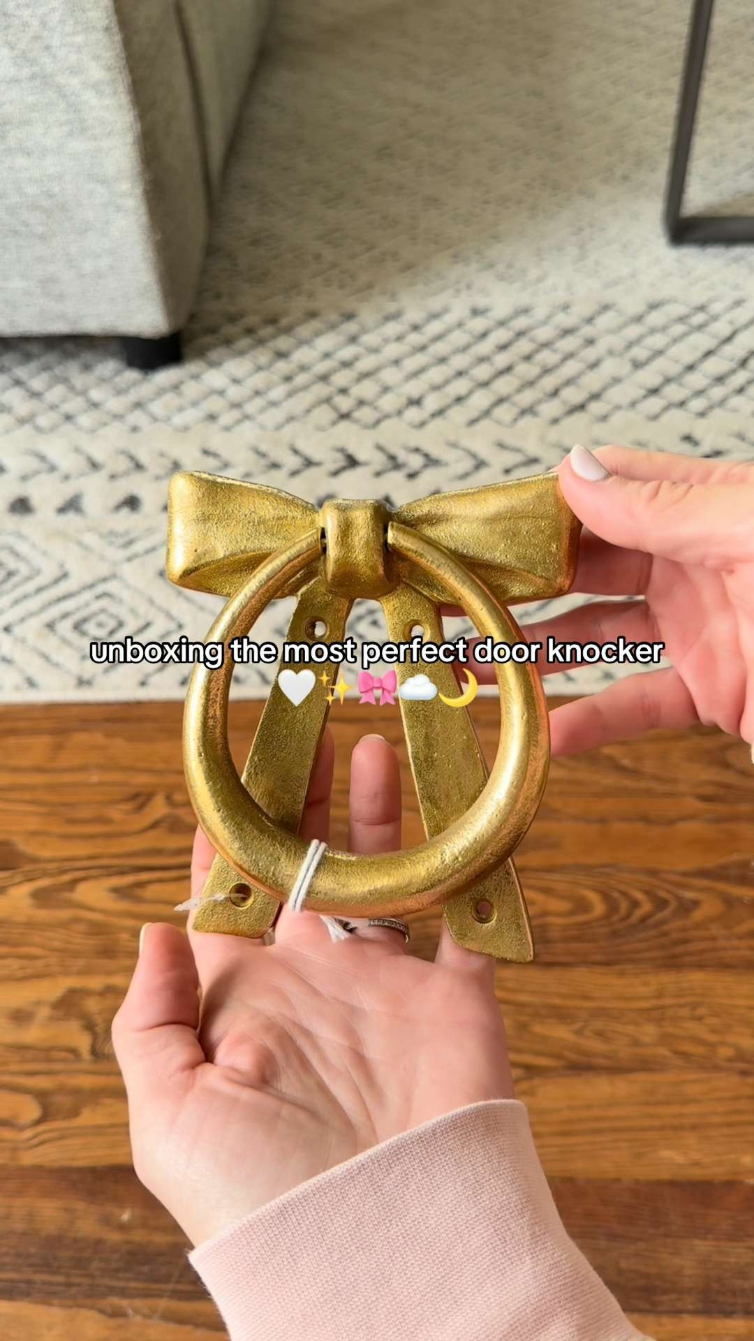 (9/21/25) ✨Front door little details!✨ I recently got this classic brass door knocker to add to our entryway, and I can’t get over how much charm it's going to bring once I get it up. It’s such an easy way to upgrade curb appeal and give your front door a timeless, welcoming look.

I linked my exact door knocker + a few other styles I love so you can shop and find the perfect fit for your own front porch refresh! 🏡✨ 

 #LTKHome #LTKFindsUnder100