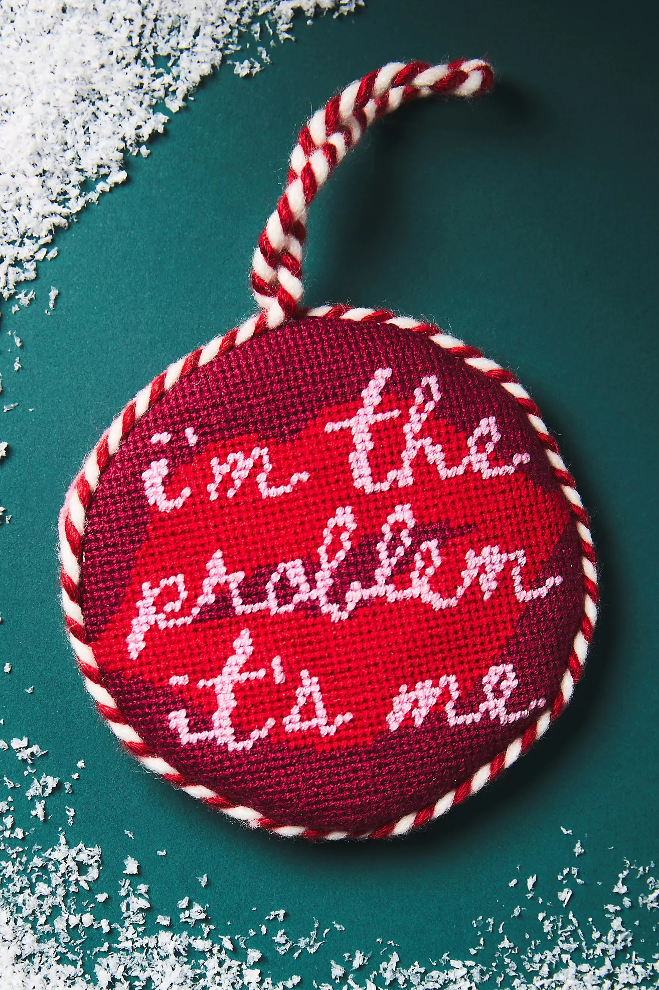 Furbish Studio Needlepoint Embroidered Ornament | Anthropologie (US)