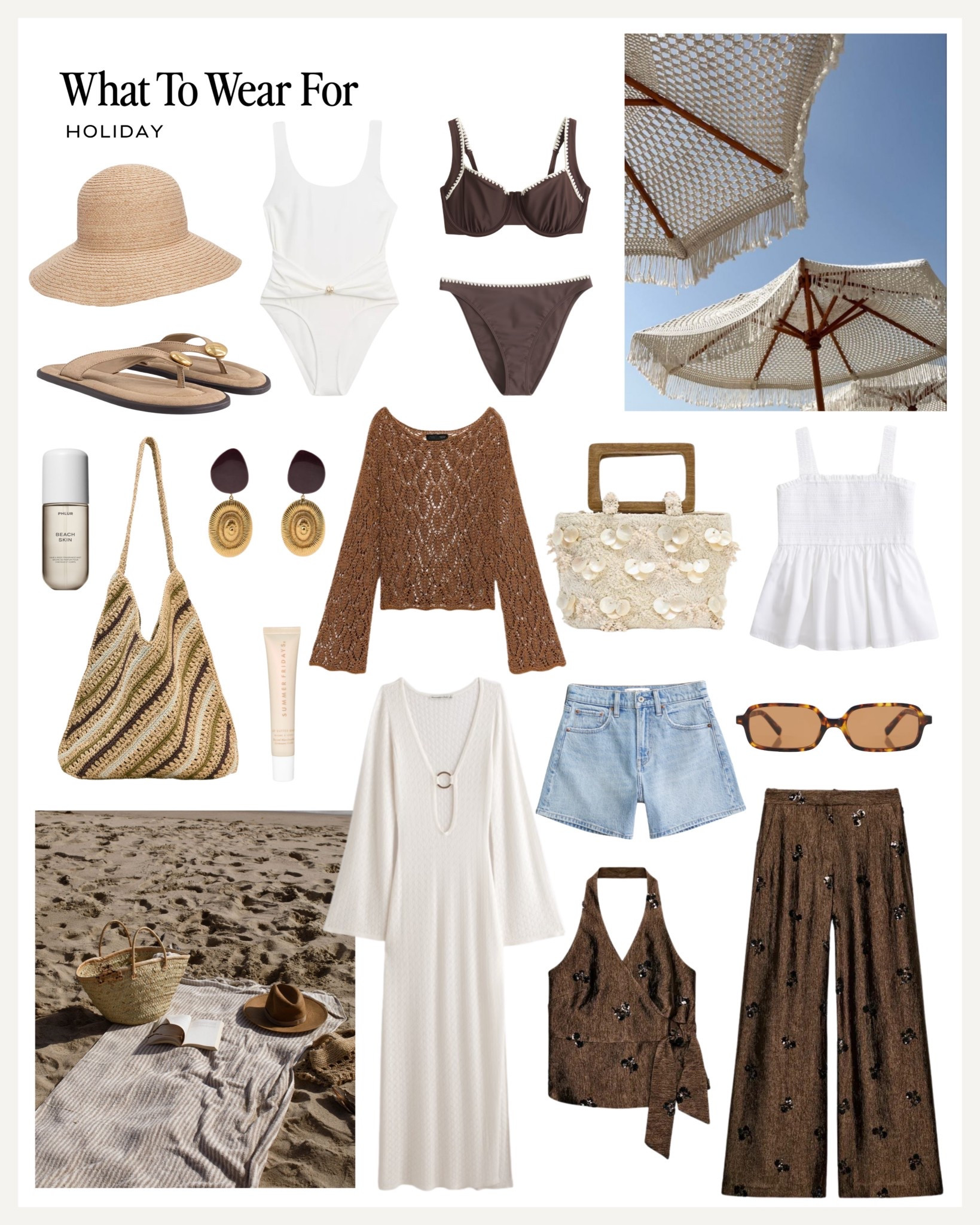 Summer holiday capsule wardrobe ☀beach

#LTKuk #LTKswimwear #LTKsummer