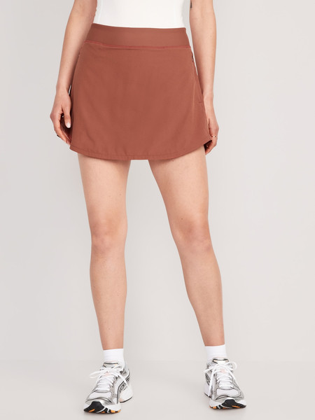 High-Waisted StretchTech Pleated 2-in-1 Skort for Women | Old Navy (US)