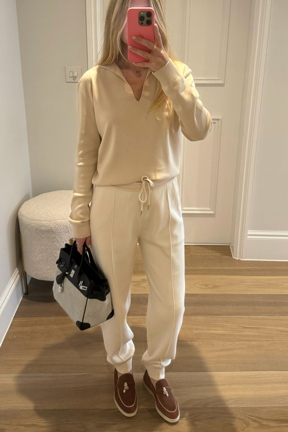 Butter dream🧈🥞 

Colour name of my top is “Rice Milk” wearing size 36 
Shoes colour is “Saddle Brown” but with a pale pinky beige piping✨
Pants size S but have been tailored 

#LTKluxury #LTKeurope #LTKstyletip