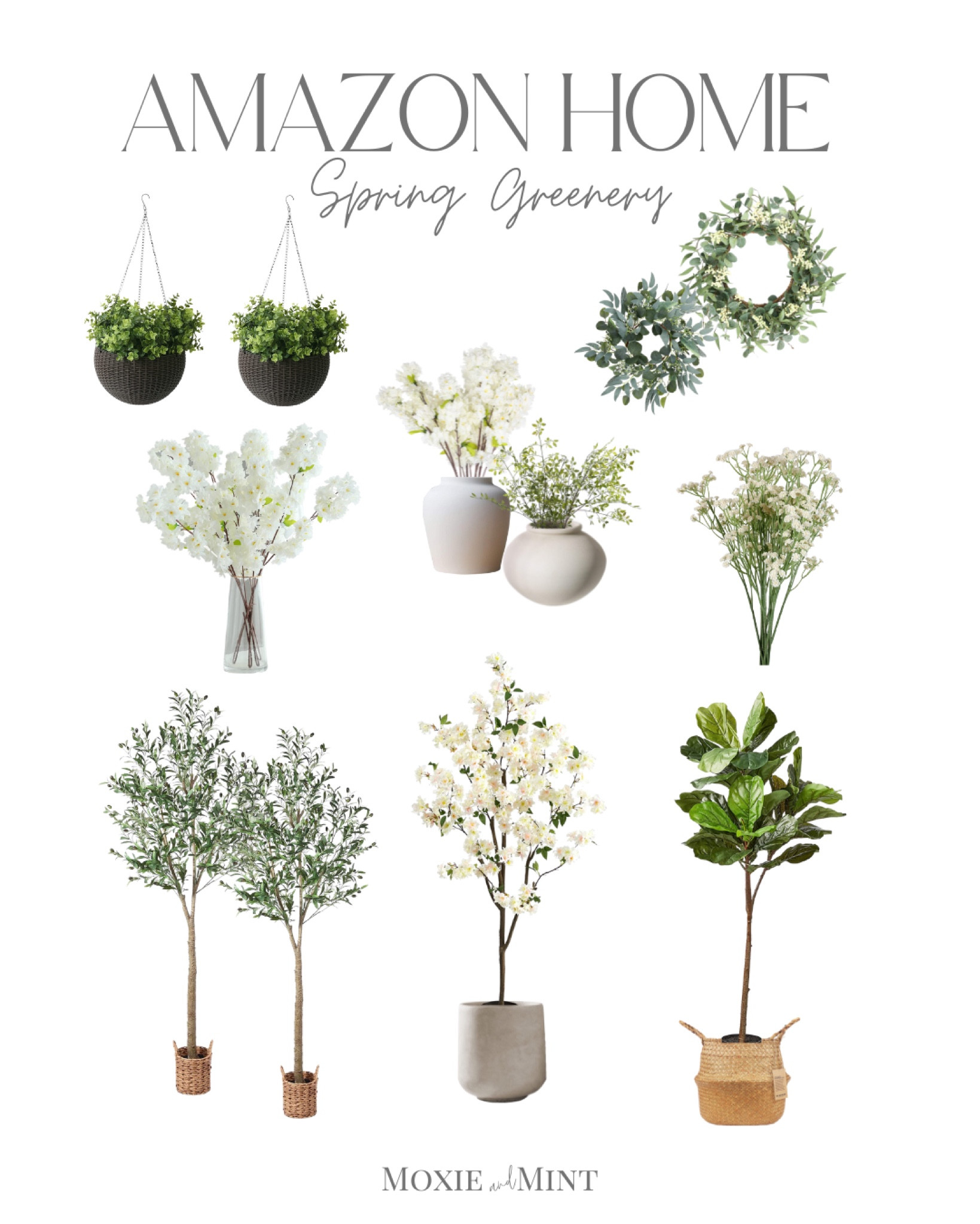 Amazon spring decor / spring greenery / spring florals / spring stems / wreaths

#LTKhome #LTKSeasonal #LTKstyletip