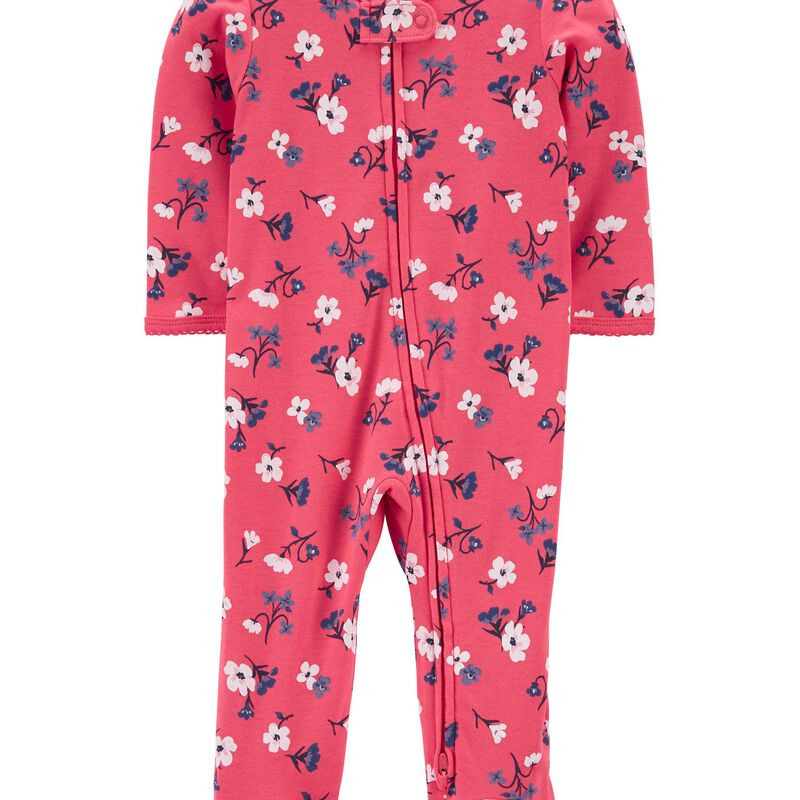 Floral 2-Way Zip Footie Sleep & Play | Carter's