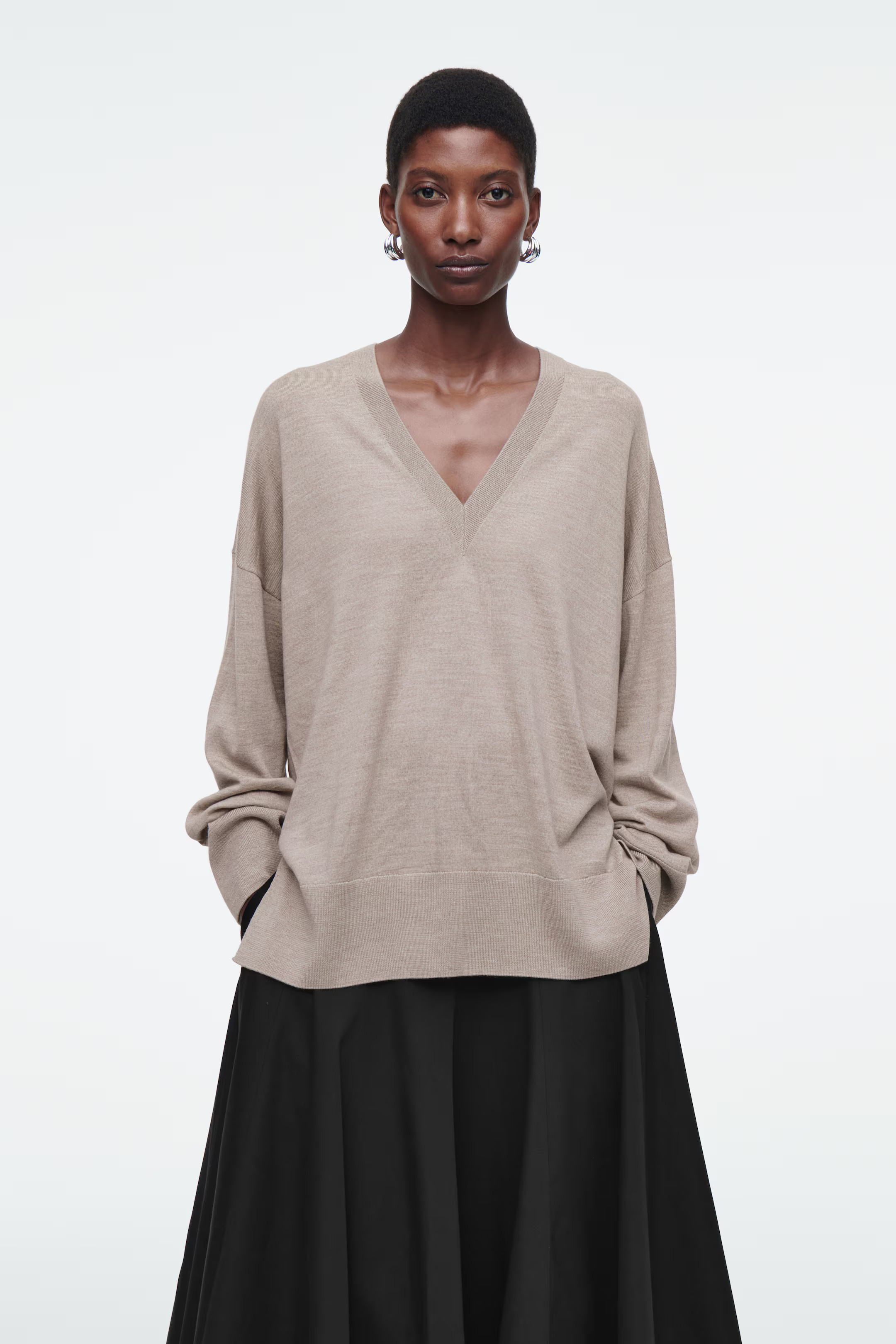 V-NECK MERINO WOOL JUMPER | H&M (UK, MY, IN, SG, PH, TW, HK)