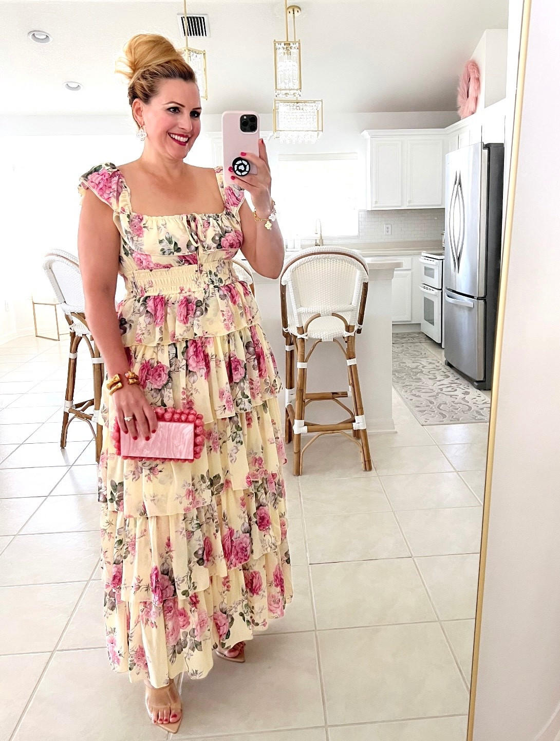 🫶🏻WEDDING GUEST DRESS: #ad You will be the bell of the ball in this stunning maxi dress. #petalandpup @petalandpup

🙌🏼It features a square neckline with tie close, thin straps with ruffle detail and a front cut out on the bust. This dress is sure to turn heads.

🙌🏼You can wear the ruffle straps on the shoulders or off the shoulders. Love the pull on design and elasticity of this dress. Not to mention, all of the tiers of flowy fabric!

🙌🏼Wearing a medium. Fits true to size. 

🙌🏼The perfect garden party dress that will look amazing when attending your next wedding.

#LTKgrwm #LTKMidsize #LTKOver40 #LTKMothersDay #LTKWedding #LTKSeasonal #LTKootd #LTKU #LTKSaleAlert