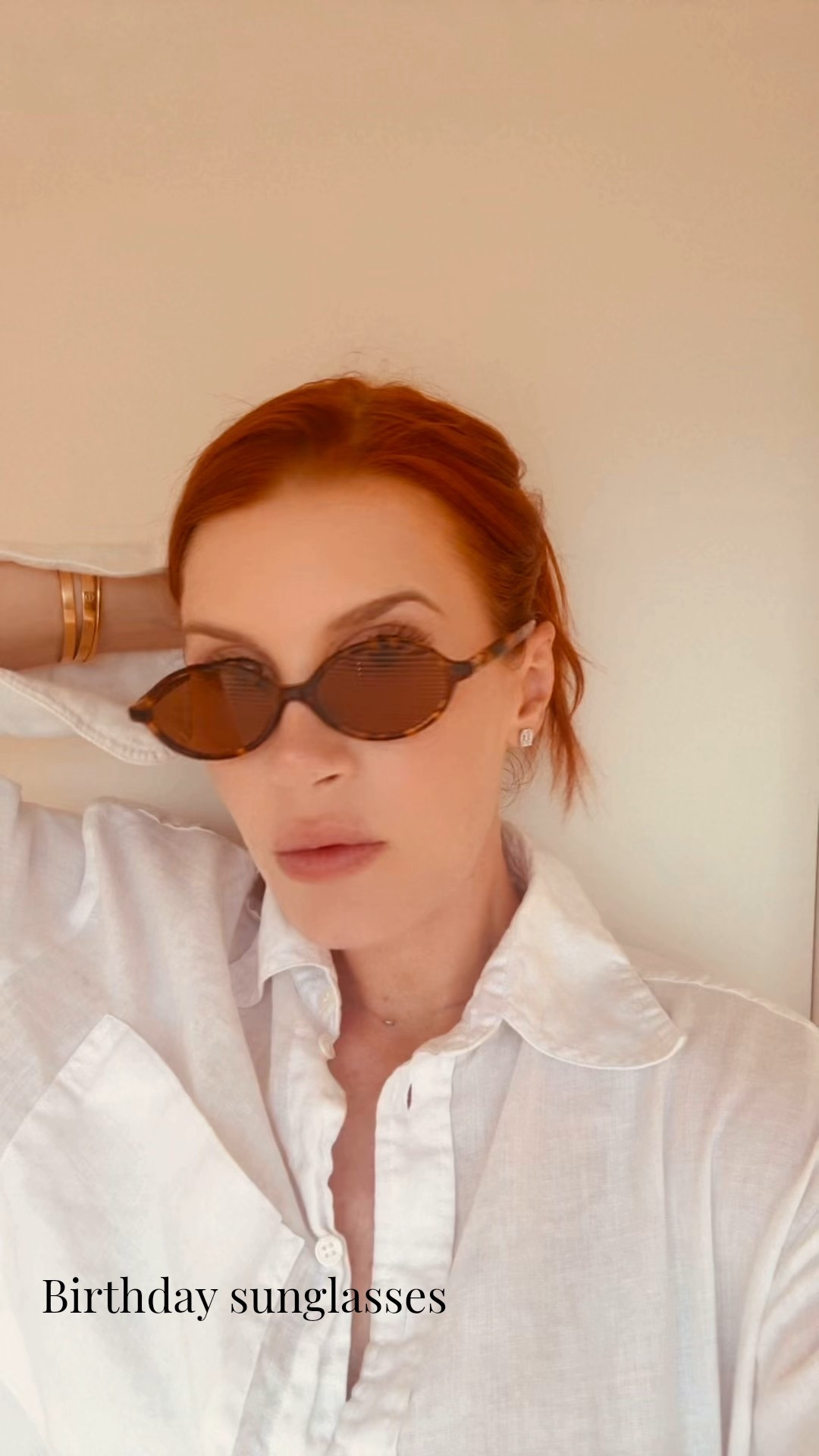 New birthday sunglasses 😍
I’ve been seeing this style / shape a lot and finally got to try them on at the Miu Miu store in Porto Cervo, Sardinia. The sales girl recommended these rounds since my face is more angular - what do you think?! 

#LTKTravel #LTKU