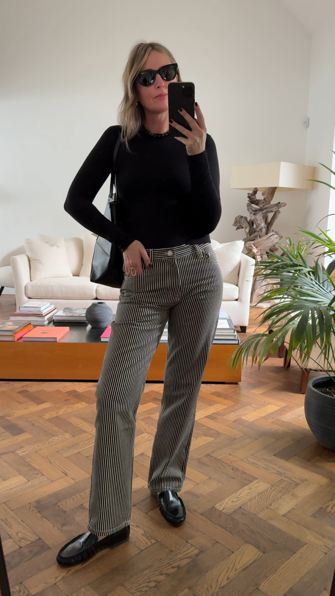 Striped jeans + long sleeve tee + loafers | casual outfit | weekend outfit | stripes | striped jeans 

#LTKsummer #LTKstyletip #LTKeurope