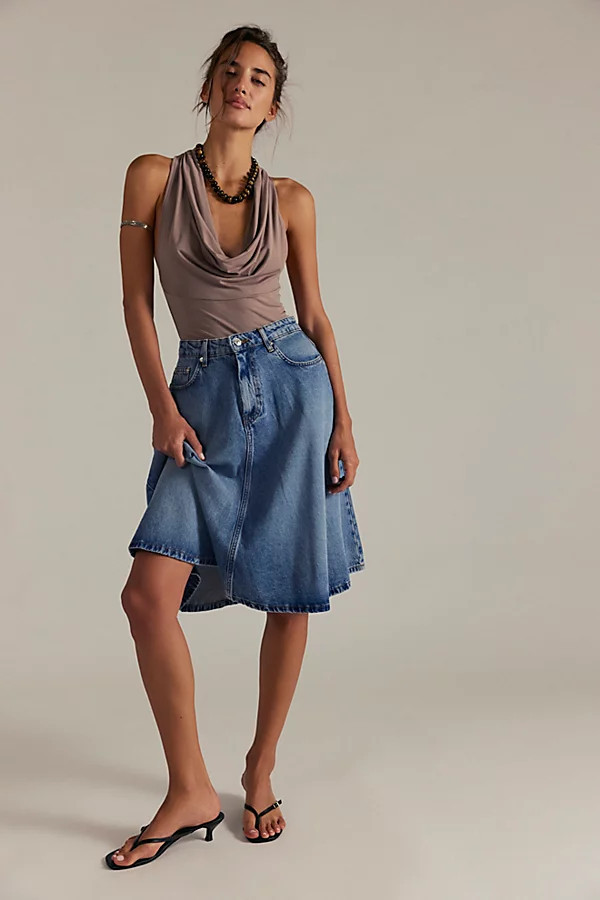 We The Free Eclipse Denim Midi Skirt | Free People (Global - UK&FR Excluded)