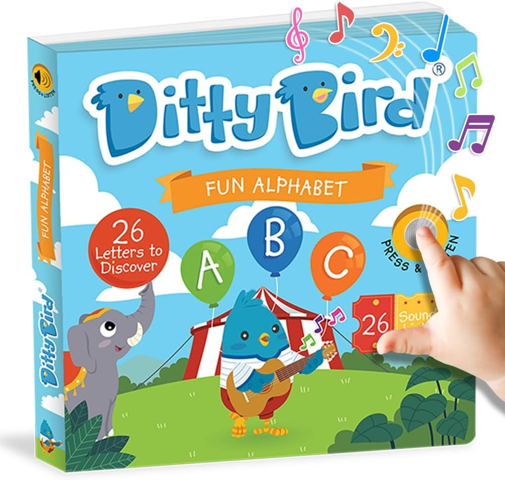 Ditty Bird ABC Fun Alphabet Interactive Sound Book for Toddlers 1- 3 Musical Books for Preschoole... | Amazon (CA)