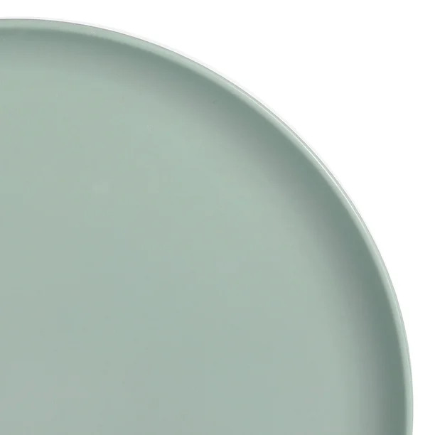Gibson Home Crest 12 Piece Stackable Matte Melamine Dinnerware Set - Sage Green | Walmart (US)