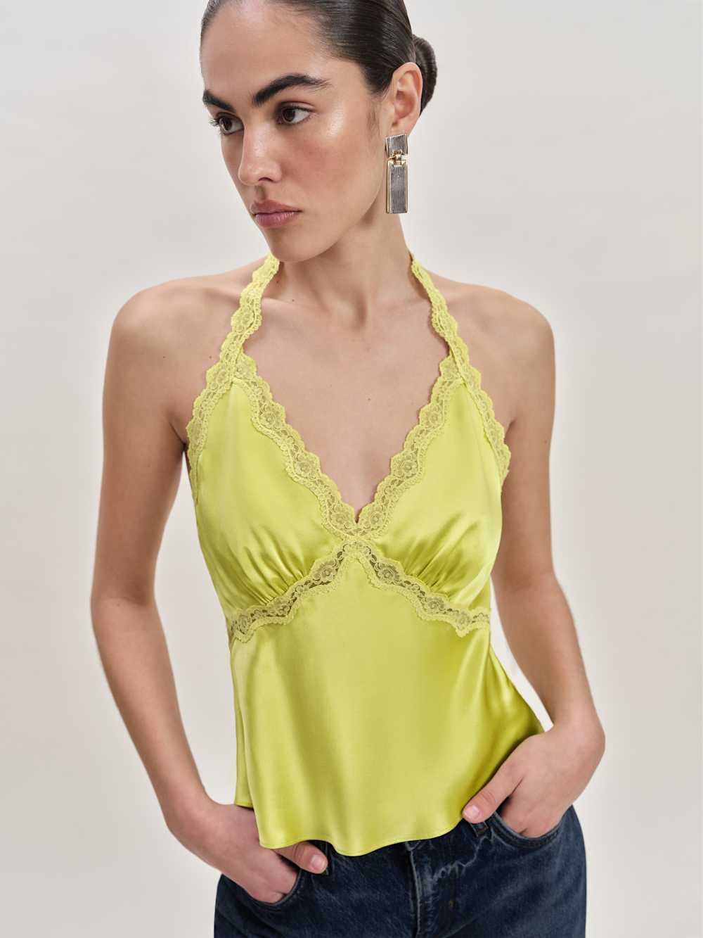 Monica Silk Top | Reformation (Global)