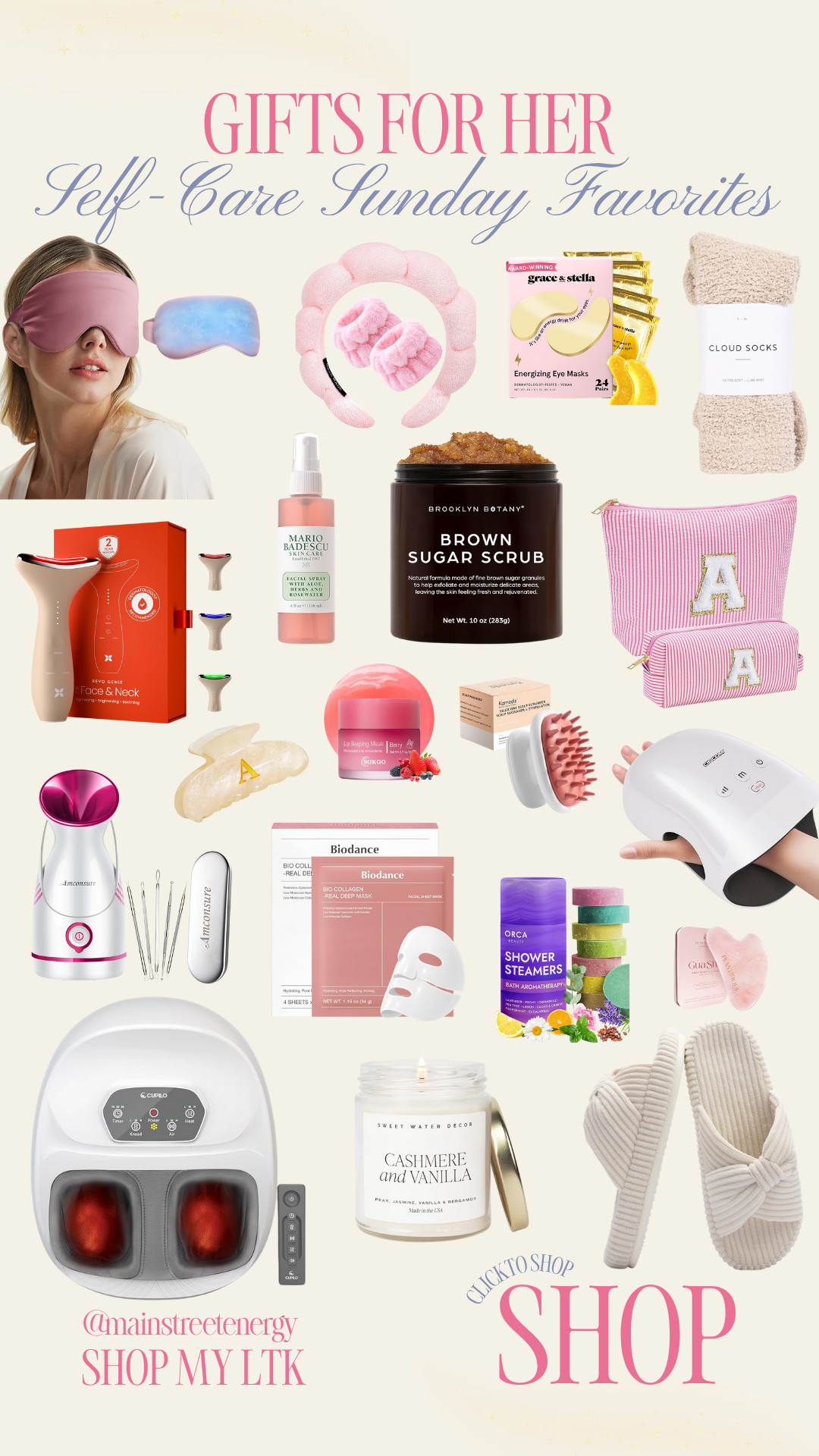 Holiday Gifts for Her- Self-Care Sunday Favorites for Christmas Gifts 

 #LTKGiftGuide #LTKHoliday #LTKSeasonal