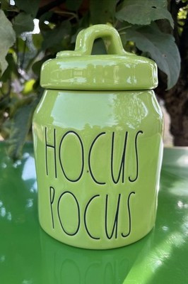 Rae Dunn Magenta Hocus Pocus Green Canister Halloween Container New *Defects | eBay US