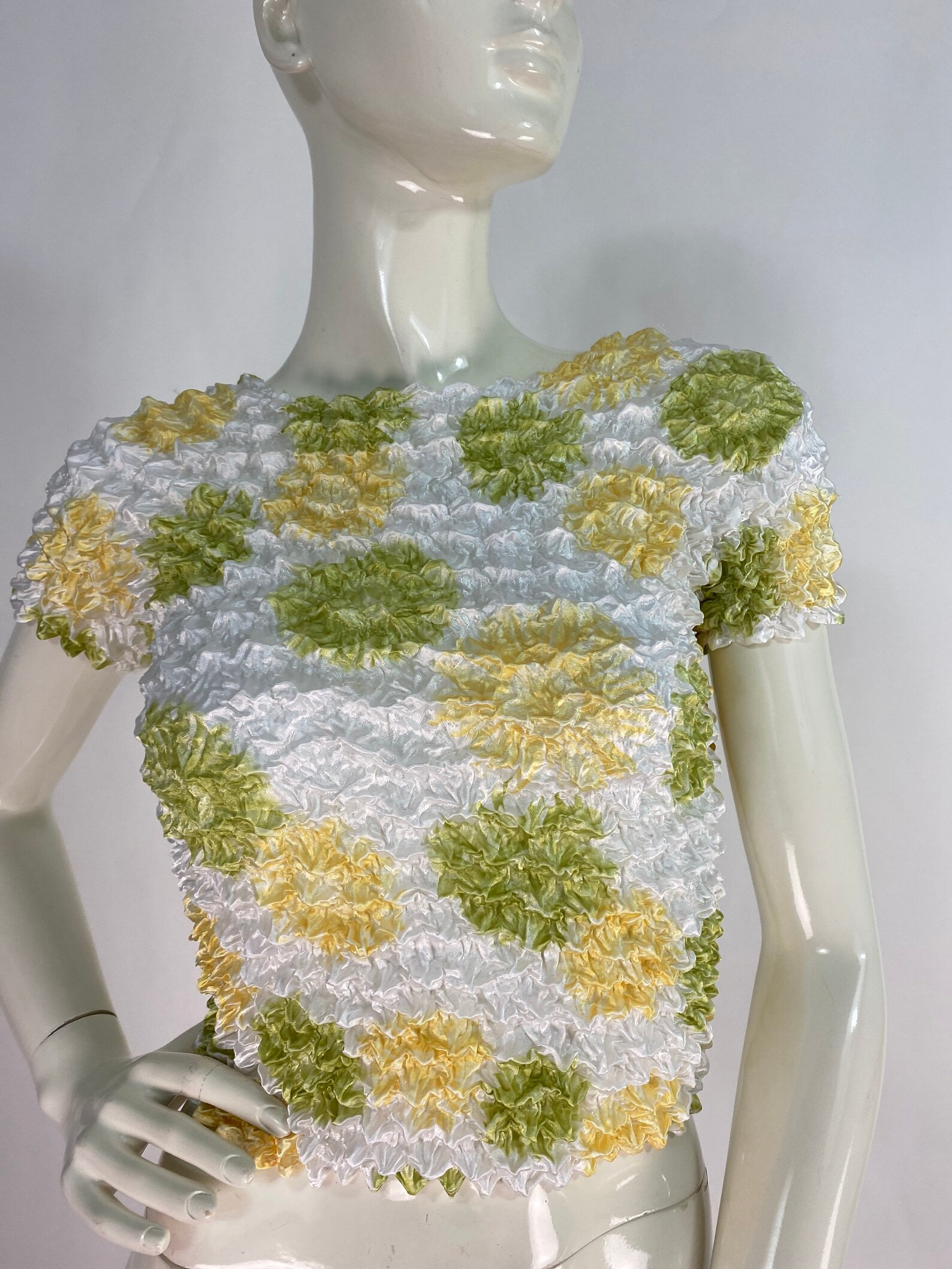 Vintage Popcorn Blouse, 80s Bubble Top - Etsy Canada | Etsy (US)