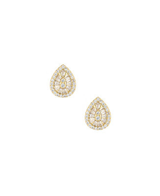 Sparklette 18K Gold Plated Stud Earrings | Macy's