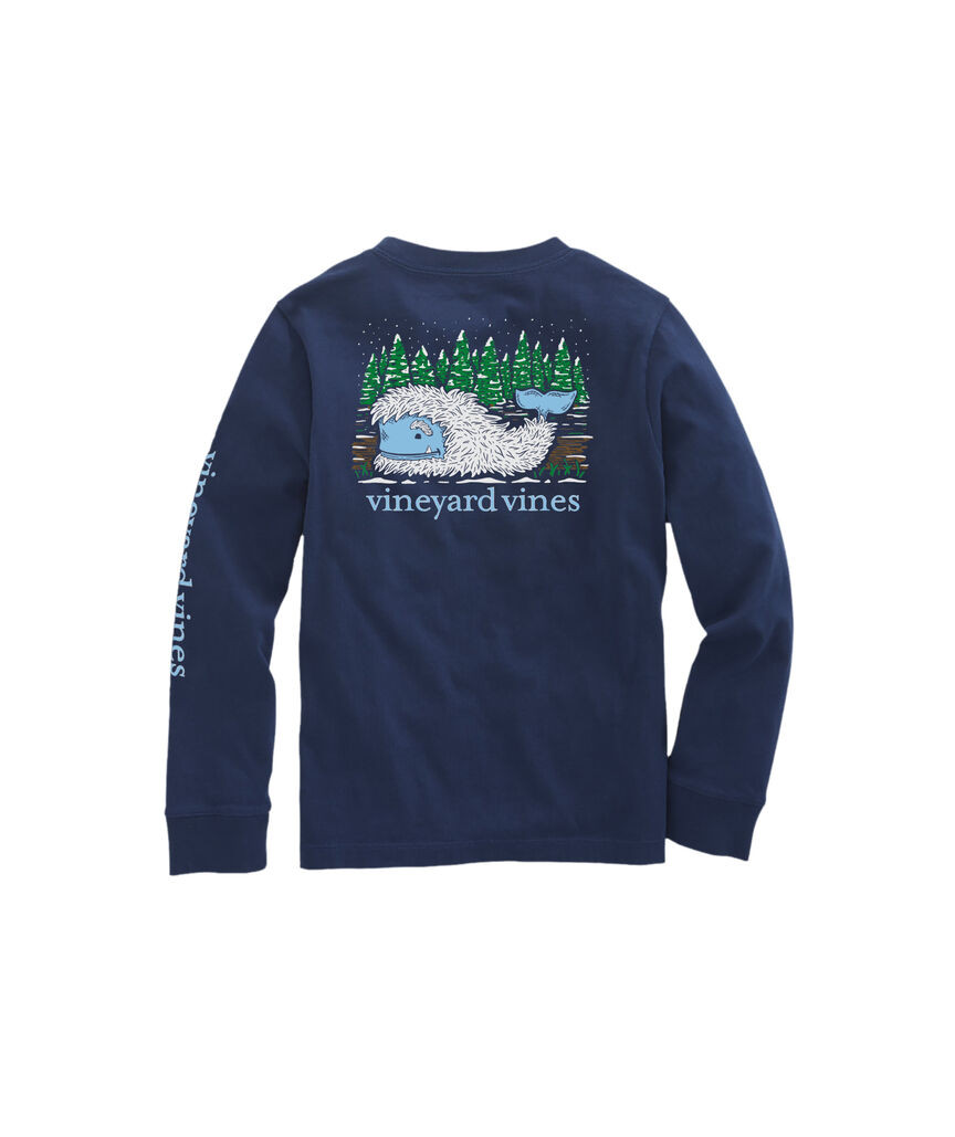 OUTLET Kids' Yeti Whale Long-Sleeve Pocket Tee | vineyard vines