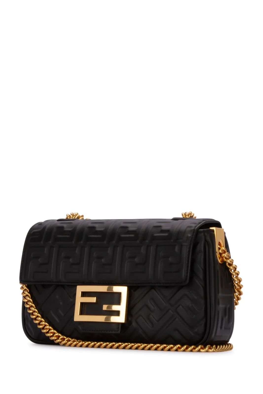 Fendi FF Motif Chained Shoulder Bag | Cettire Global