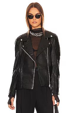 Bardot Oversized Biker Jacket in Black from Revolve.com | Revolve Clothing (Global)
