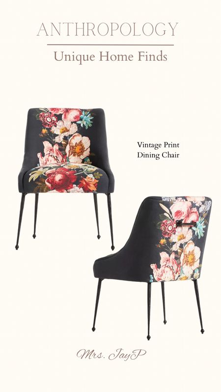 Quality Statement furniture pieces meet function and beauty!

These unique dining chairs are sure to bring life into your home. 

Use them as dining chairs, office chair, reading nook… the possibilities are endless. 

Dining room. Dining chairs. Floral print furniture. 

#LTKhome