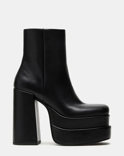 COBRA Black Platform Bootie | Women's Platform Bootie | Steve Madden (US)
