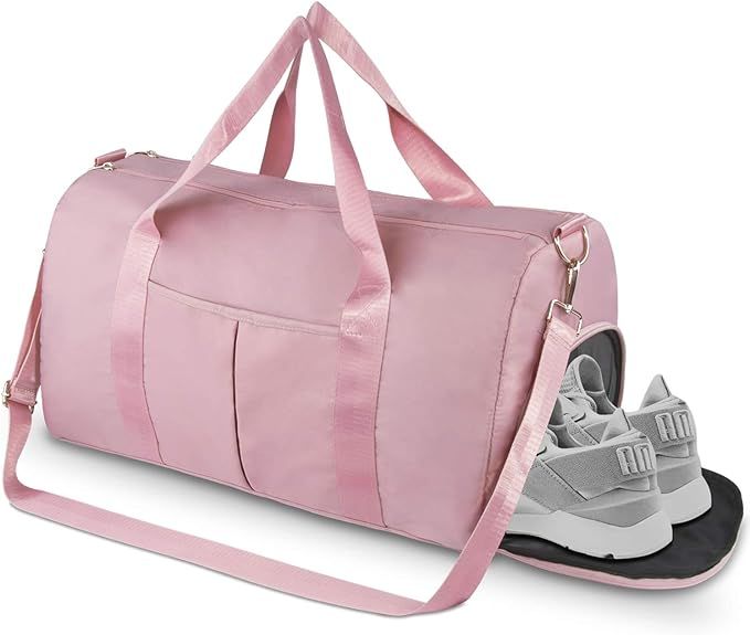 ICEIVY Gym Duffle Bag Dry Wet Separated Gym Bag Sport Duffle Bag Training Handbag Yoga bag with E... | Amazon (US)