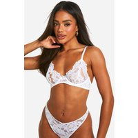 Womens White Lace Underwire Bra - 30C | boohoo (US & Canada)