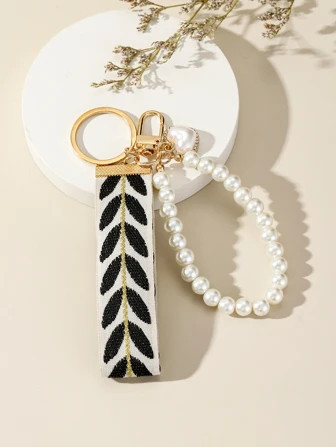 Faux Pearl Decor Keychain | SHEIN