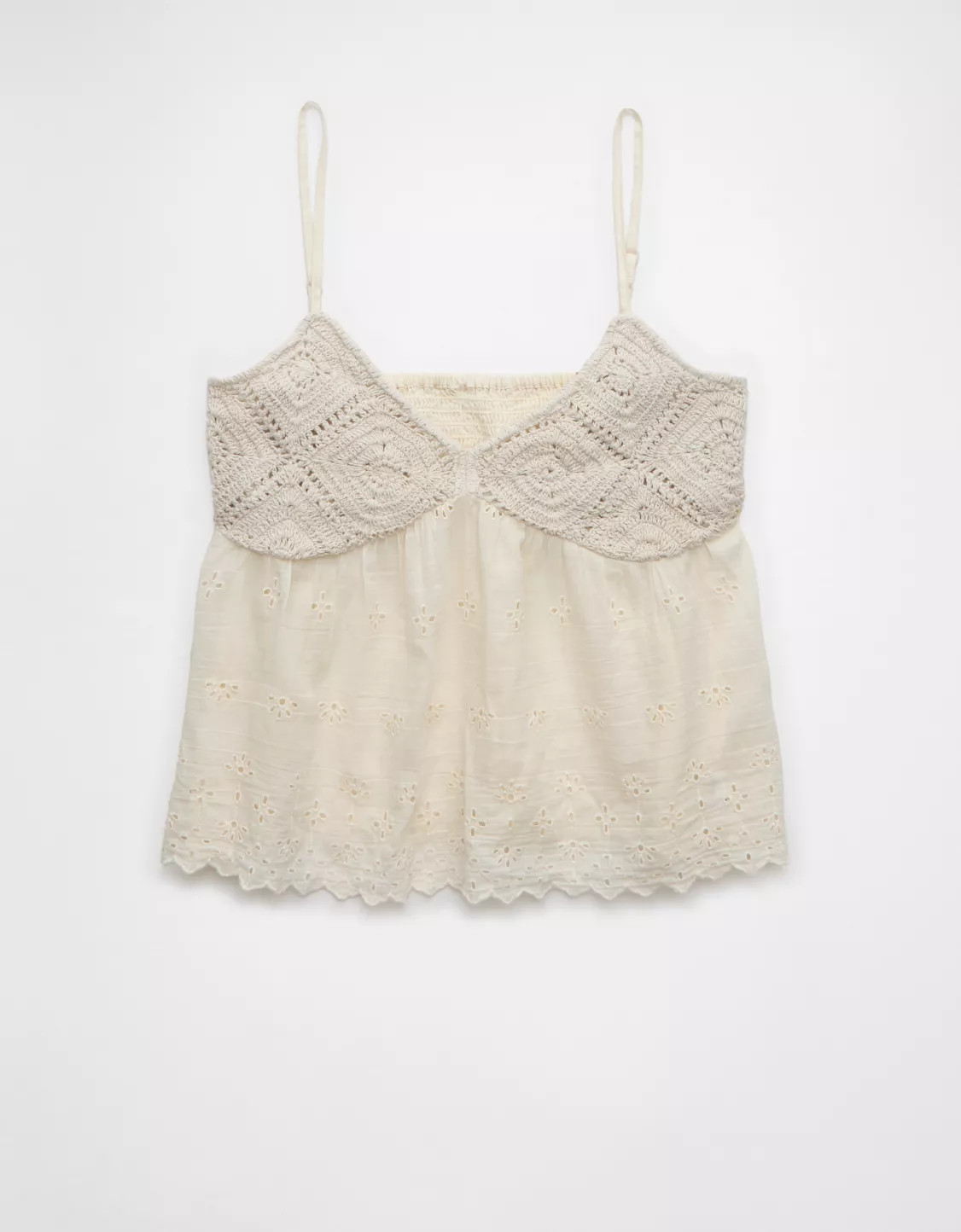 AE Crochet Eyelet Cami | American Eagle Outfitters (US & CA)
