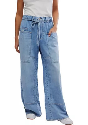 Free People CRVY Outlaw Wide Leg Jeans, XS | Belk
